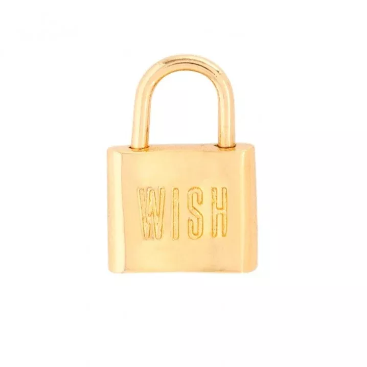 WISHBONE PADLOCK CHARM