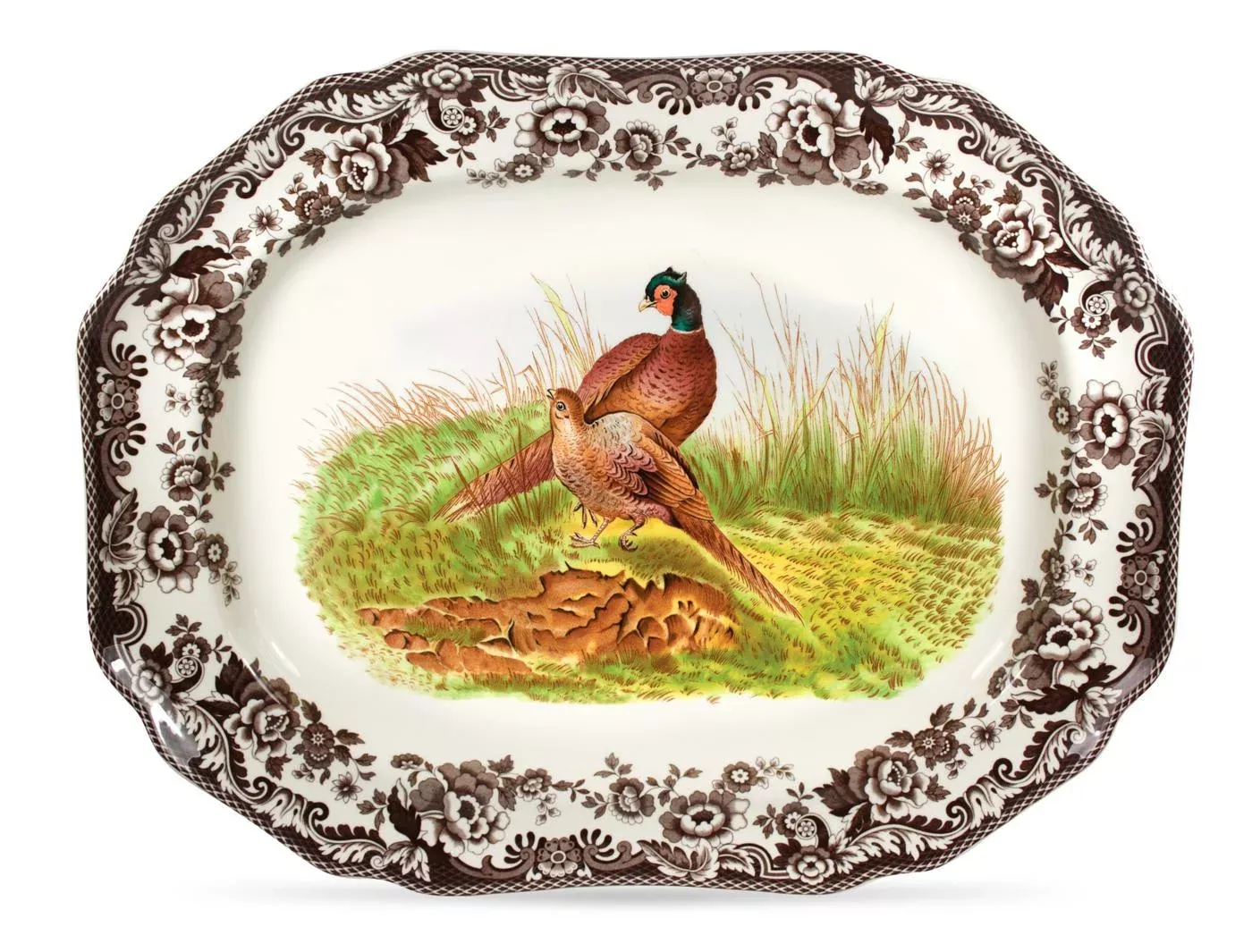 WOODLAND PHEASANT OCTAGONAL PLATTER
