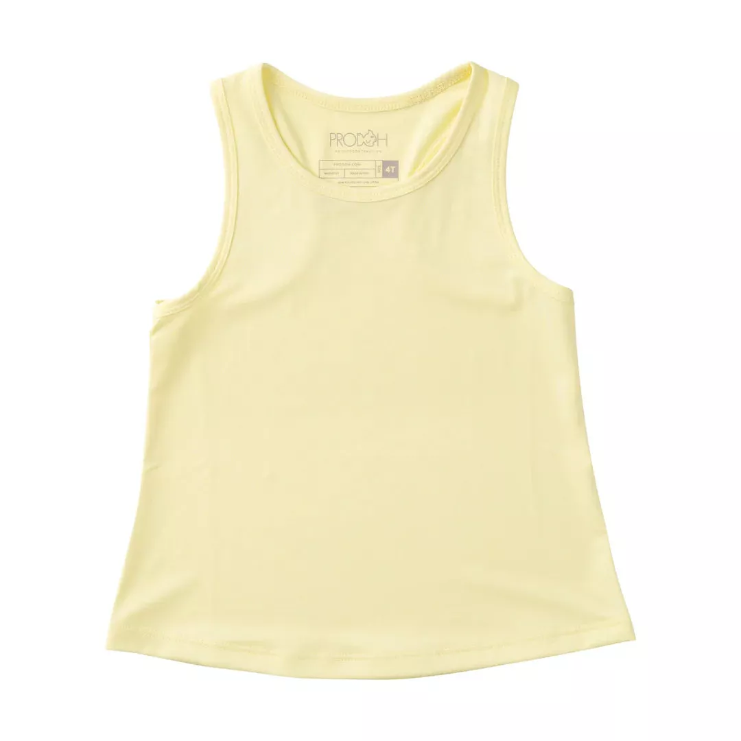 YELLOW PEAR GIRLS' ACTIVE RACERBACK TANK TOP