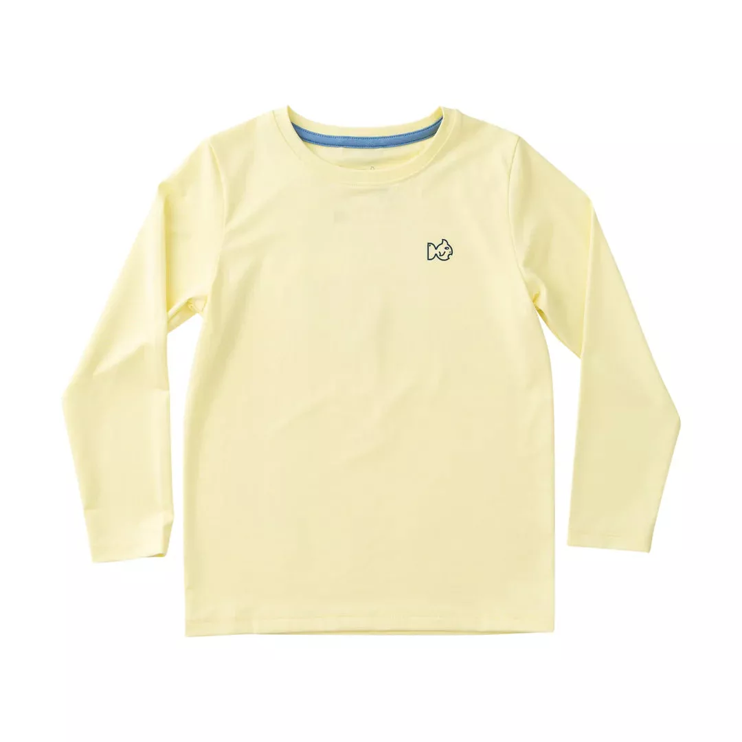 YELLOW PEAR KIDS' PRO PERFORMANCE LONG SLEEVE TEE