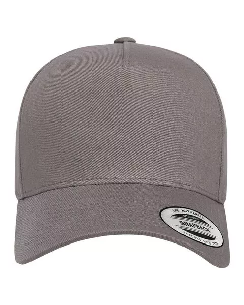 YP Classics 5079- Black- Retro Cotton Blend Trucker Snapback Cap
