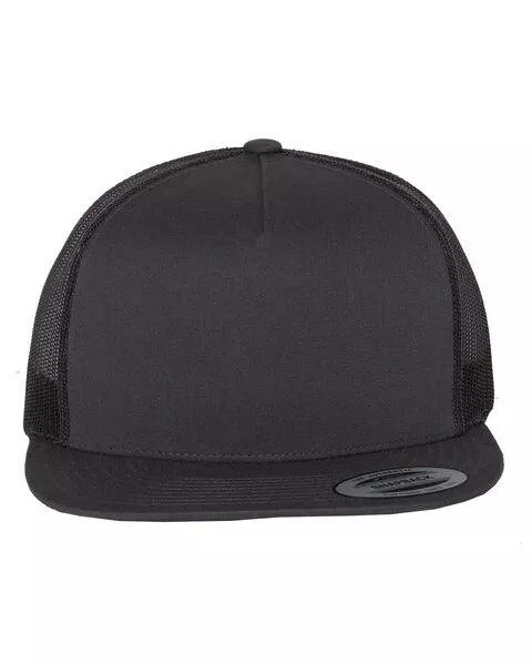 YP Classics 6006- White- High-Profile Structured Trucker Cap for Adults