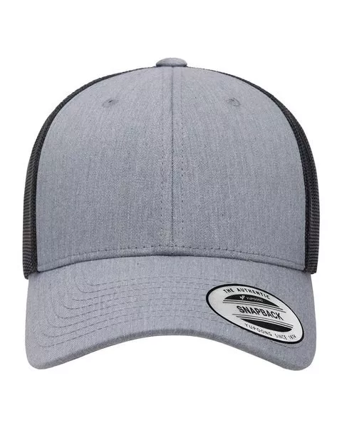 Yupoong 6601- Black- Classics Low Profile Trucker Cap