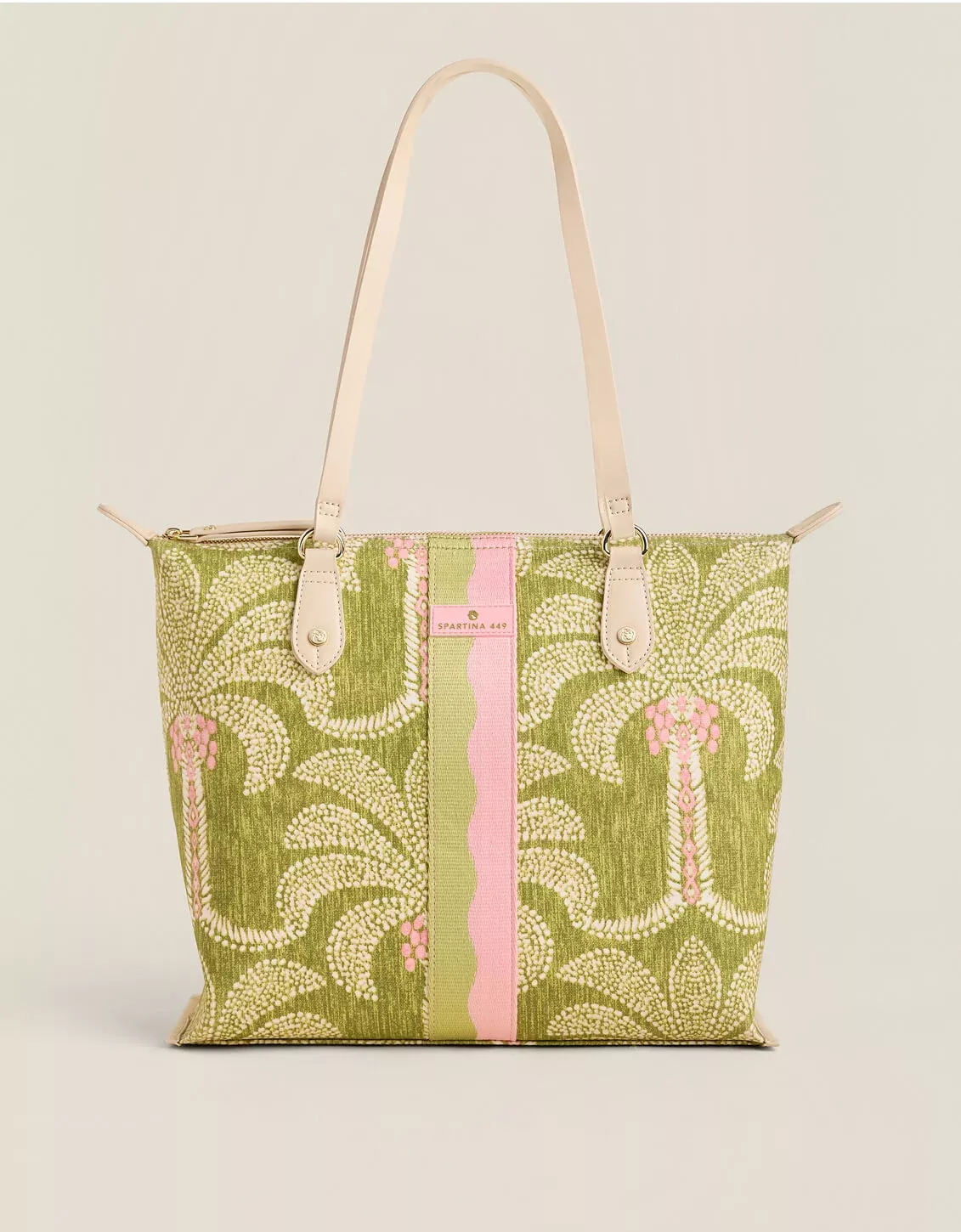Zip Travel Tote Castillo Green Palms